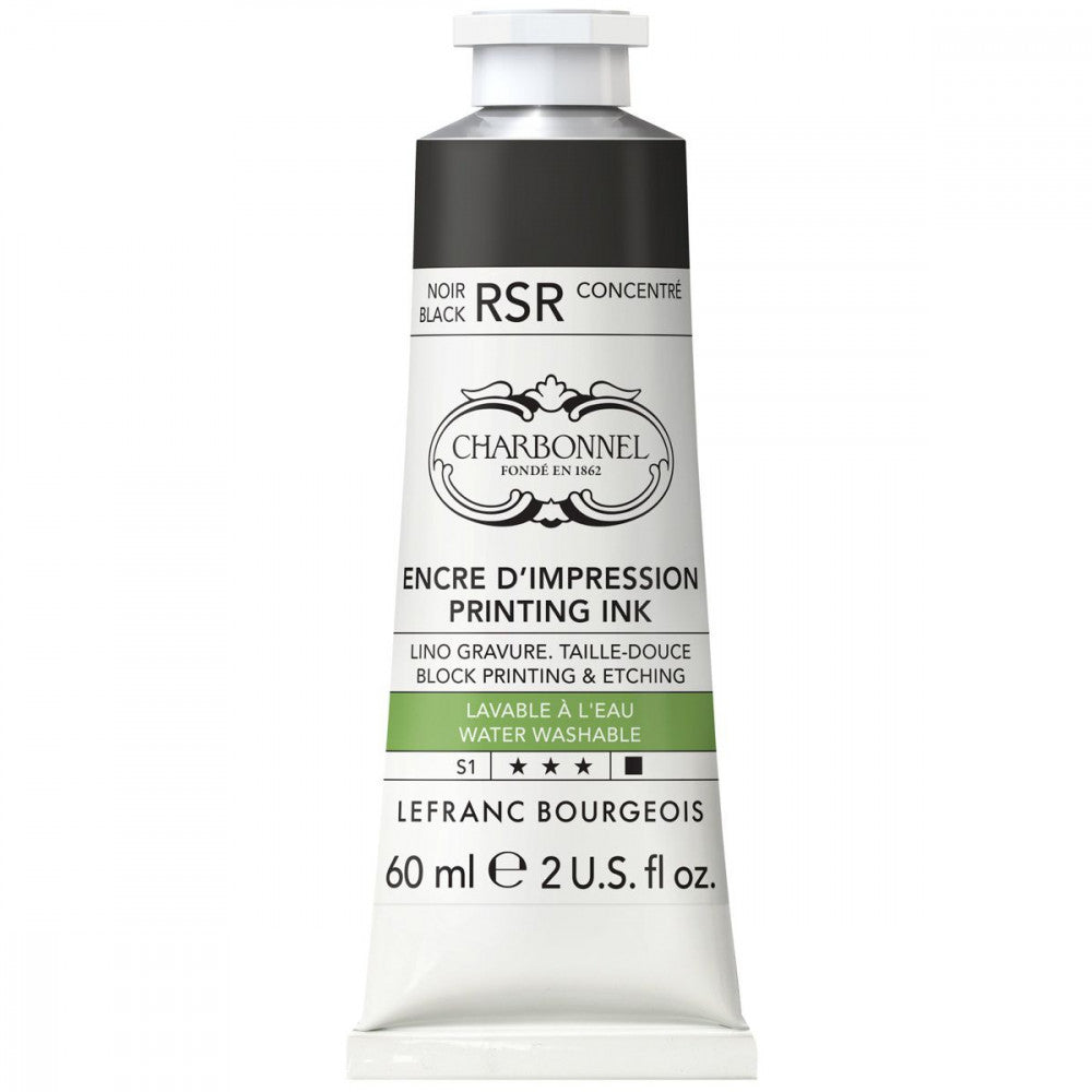 Tinta Para Gravura Aqua Wash Charbonnel 60ml S1 289 Black RSR